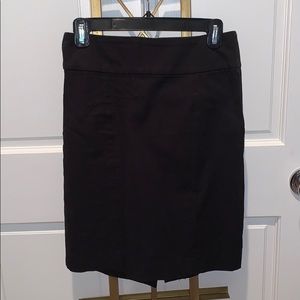 black midi skirt